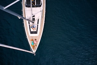 Yacht from above