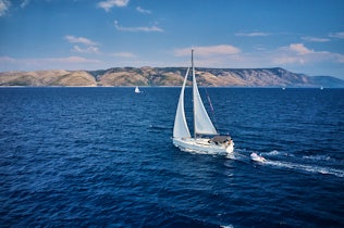 Yacht sailing in the Adriatic sea